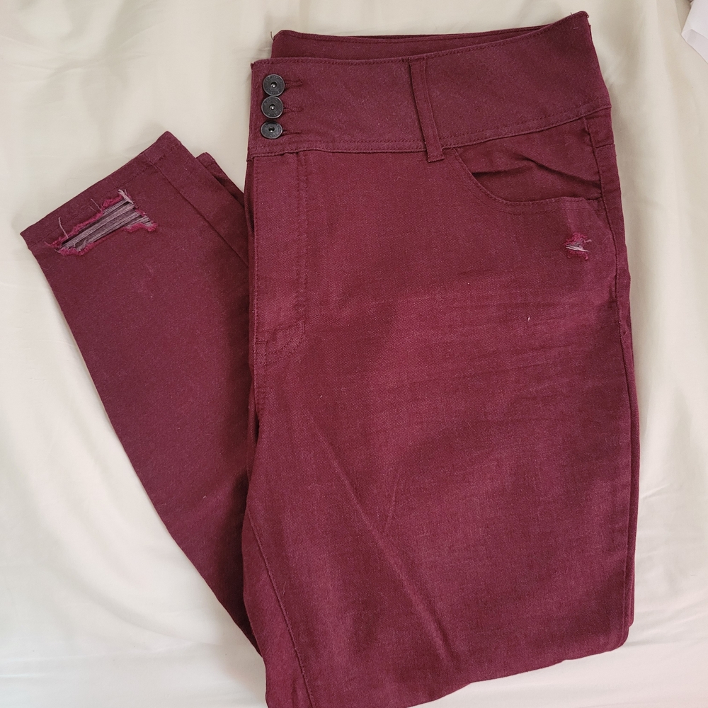 Vanilla Star Burgundy Pants